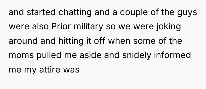 and started chatting and a couple of the guys were...