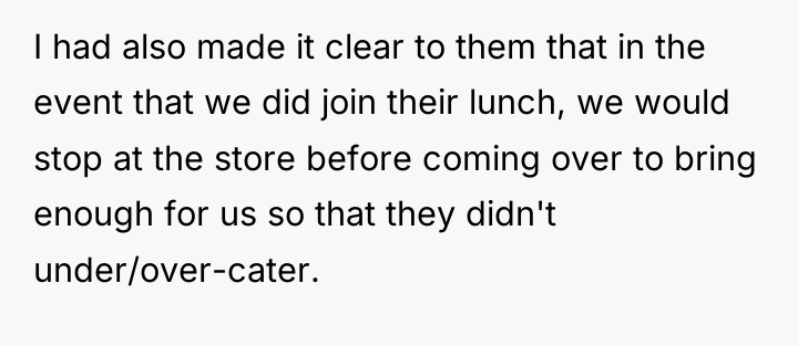 I had also made it clear to them that in...
