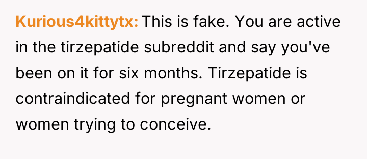 Kurious4kittytx This is fake. You are active in the tirzepatide...
