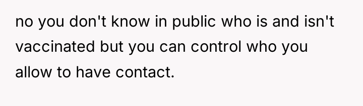 no you don't know in public who is and isn't...