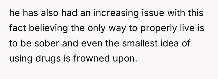 he has also had an increasing issue with this fact...
