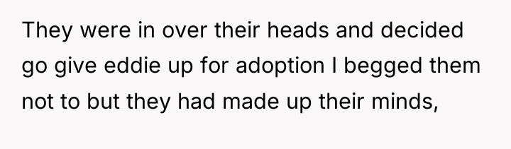 They were in over their heads and decided go give...