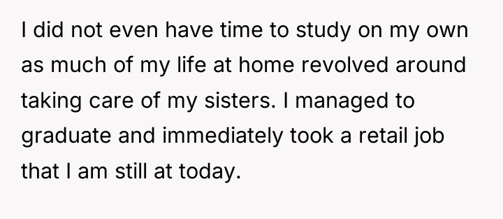 I did not even have time to study on my...