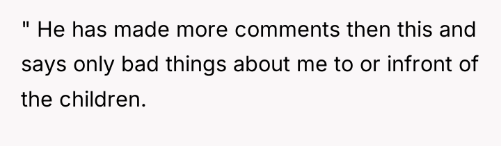 " He has made more comments then this and says...