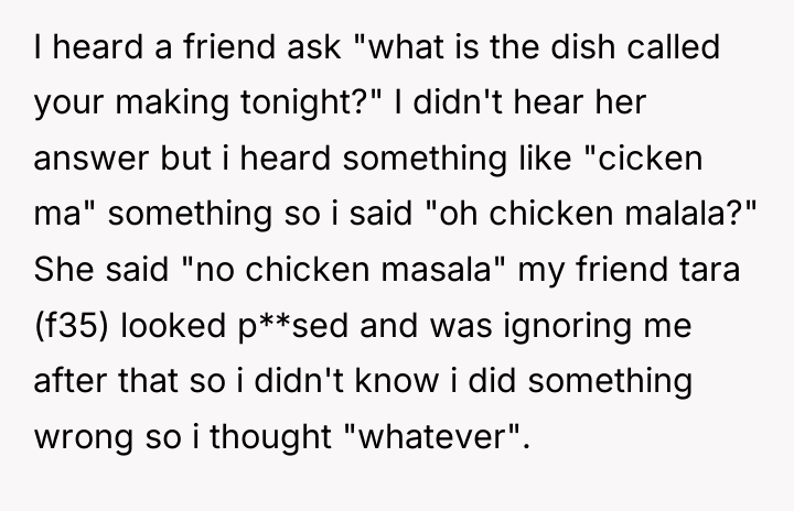 I heard a friend ask "what is the dish called...