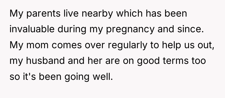 My parents live nearby which has been invaluable during my...