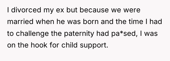 I divorced my ex but because we were married when...
