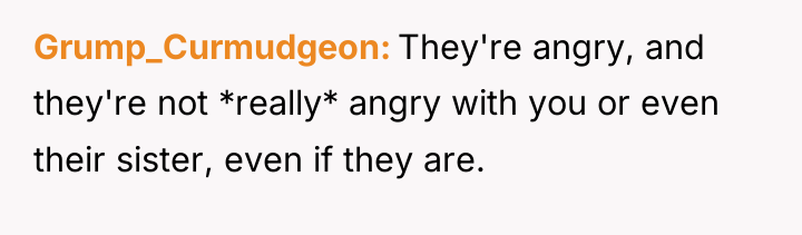 Grump_Curmudgeon They're angry, and they're not *really* angry with you...