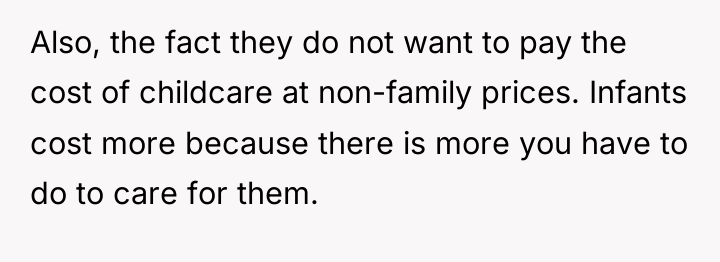 Also, the fact they do not want to pay the...