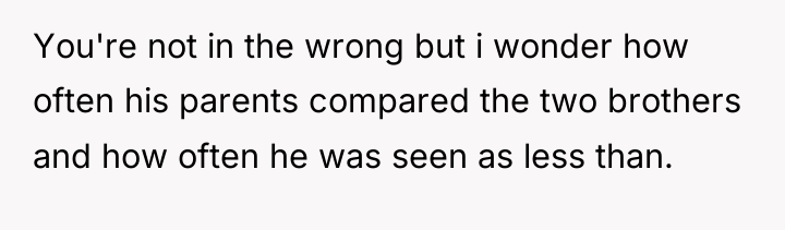 You're not in the wrong but i wonder how often...