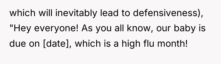 which will inevitably lead to defensiveness), "Hey everyone! As you...
