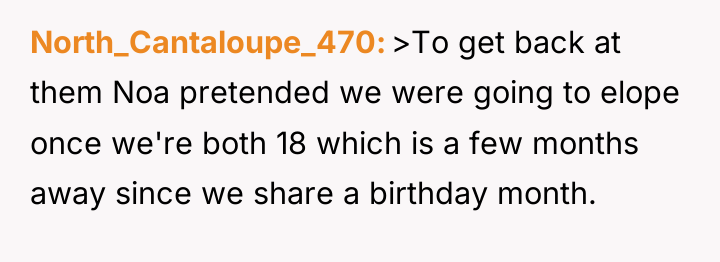 North_Cantaloupe_470 >To get back at them Noa pretended we were...