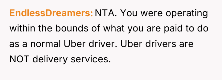EndlessDreamers NTA. You were operating within the bounds of what...