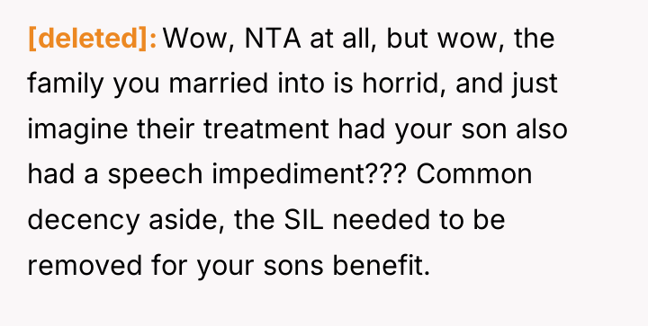 [deleted] Wow, NTA at all, but wow, the family you...