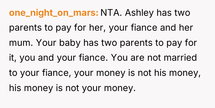 one_night_on_mars NTA. Ashley has two parents to pay for her,...
