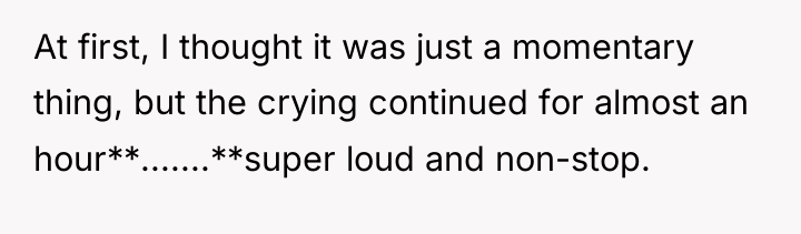 At first, I thought it was just a momentary thing,...