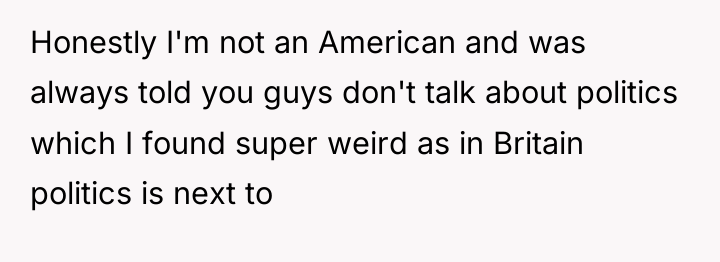 Honestly I'm not an American and was always told you...