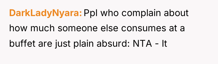 DarkLadyNyara Ppl who complain about how much someone else consumes...