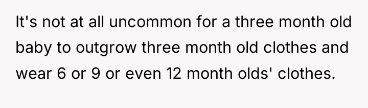 It's not at all uncommon for a three month old...
