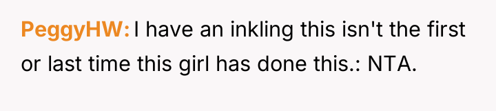 PeggyHW I have an inkling this isn't the first or...