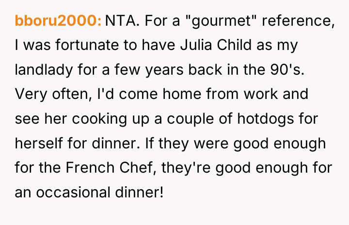 bboru2000 NTA. For a "gourmet" reference, I was fortunate to...