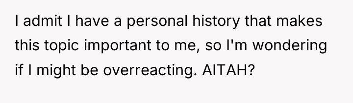 I admit I have a personal history that makes this...