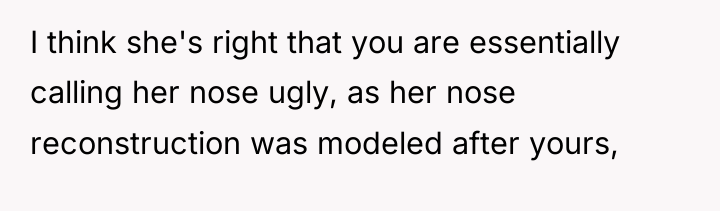 I think she's right that you are essentially calling her...