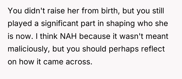 You didn't raise her from birth, but you still played...