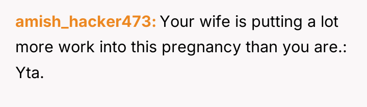 amish_hacker473 Your wife is putting a lot more work into...
