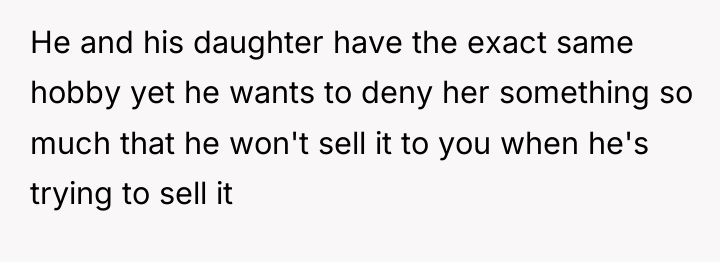 He and his daughter have the exact same hobby yet...
