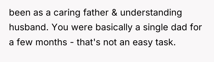 been as a caring father & understanding husband. You were...
