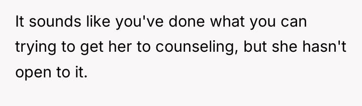 It sounds like you've done what you can trying to...