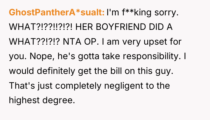 GhostPantherA*sualt I'm f**king sorry. WHAT?!??!!?!?! HER BOYFRIEND DID A WHAT??!?!?...