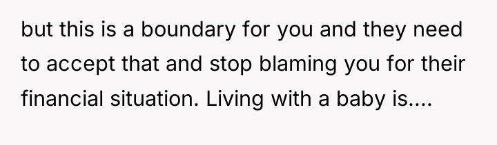 but this is a boundary for you and they need...