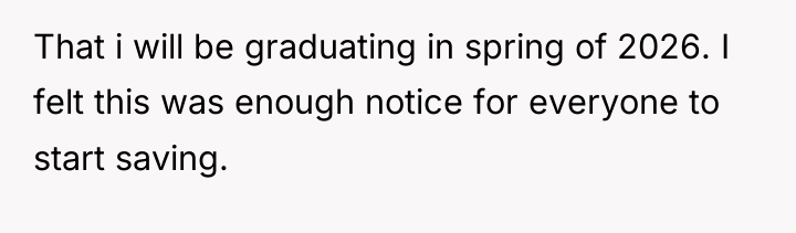 That i will be graduating in spring of 2026. I...
