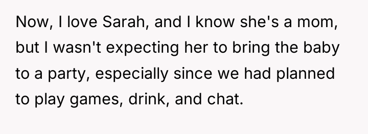 Now, I love Sarah, and I know she's a mom,...