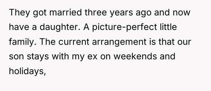 They got married three years ago and now have a...