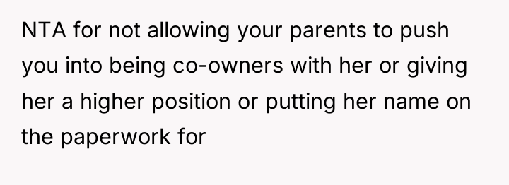 NTA for not allowing your parents to push you into...