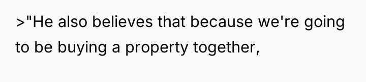 >"He also believes that because we're going to be buying...