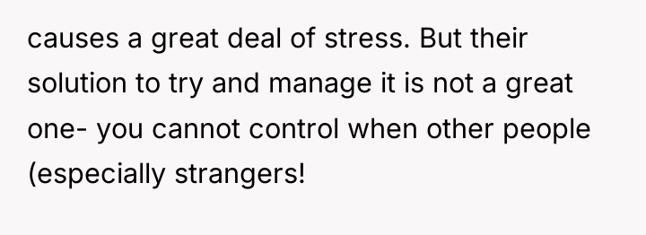 causes a great deal of stress. But their solution to...