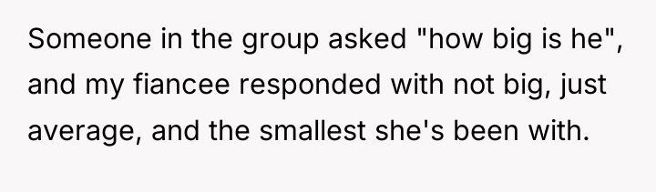 Someone in the group asked "how big is he", and...