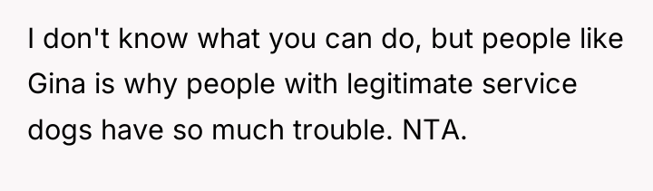 I don't know what you can do, but people like...