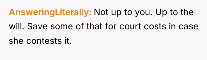 AnsweringLiterally Not up to you. Up to the will. Save...
