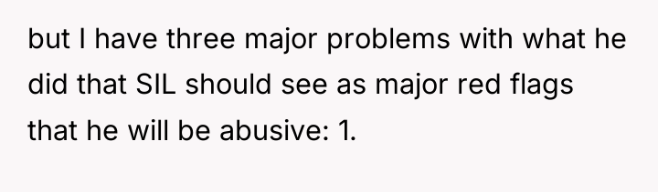 but I have three major problems with what he did...