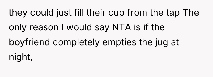 they could just fill their cup from the tap The...
