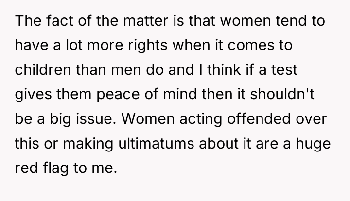 The fact of the matter is that women tend to...