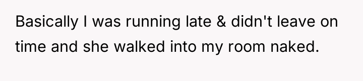 Basically I was running late & didn't leave on time...