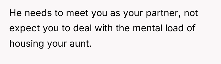 He needs to meet you as your partner, not expect...