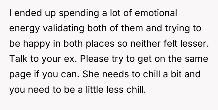 I ended up spending a lot of emotional energy validating...