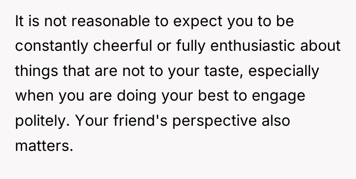 It is not reasonable to expect you to be constantly...
